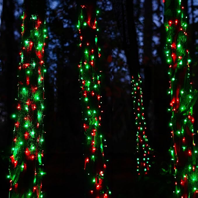 Christmas Fairy Lights 2-Pack, 32ft 100 LED Battery Twinkle Lights