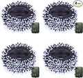 Christmas Fairy Lights 4-Pack, 6ft 200 LED Battery Twinkle Lights