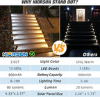 16-Pack Solar Patio Step Lights, Warm White Waterproof