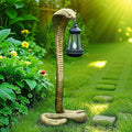 19.29" Solar Snake Garden Statue Light, Outdoor Decor