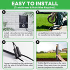 Solar Walkway Path Lights 8-Pack, Waterproof