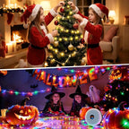 Christmas Twinkle Lights, 8ft Waterproof for Backyard