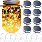 8-Pack Solar Path Lights, Outdoor Walkway LED
