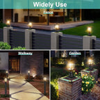 Solar Post Cap Lights for Patio, LED