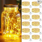 Christmas Backyard String Lights 12-Pack, Waterproof