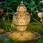 Decorative Moroccan Solar Lanterns for Garden, Waterproof LED