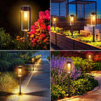 6-Pack IP65 Solar Landscape Lights for Driveway
