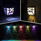 Solar Deck Lights, RGB Waterproof LED