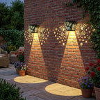 2-Pack Warm White Solar Patio Lights, Outdoor LED
