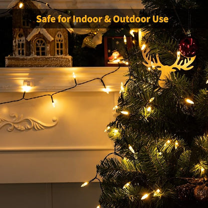 Christmas Patio String Lights 4-Pack, 20 LED Waterproof