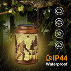 Backyard Solar Lantern Set, Metal Backyard Lighting