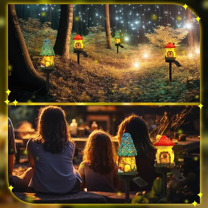 2-Pack Solar Landscape Lights for Driveway