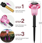 8-Pack Solar Path Lights, Outdoor Garden LED