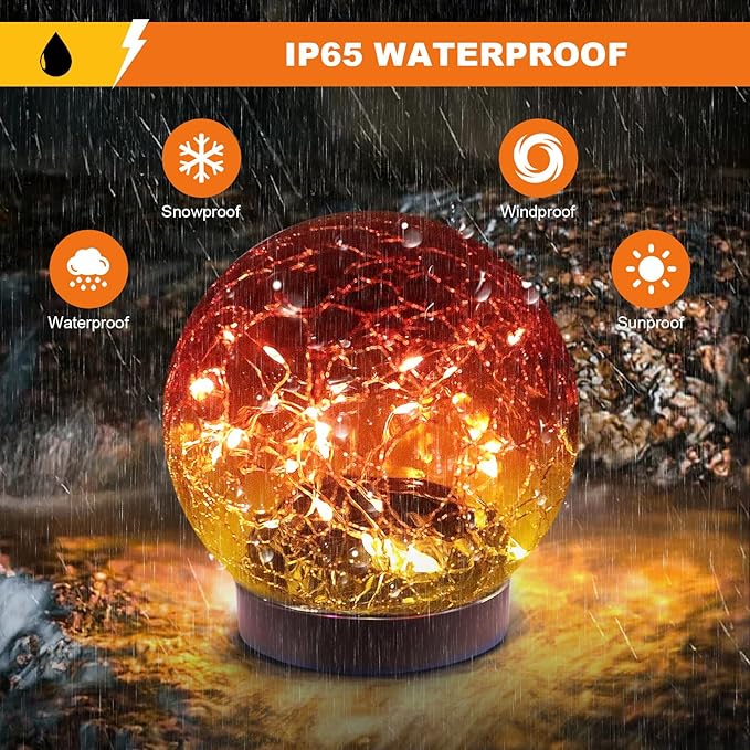 4-Pack Solar Pathway Lights, Waterproof LED Garden Lights