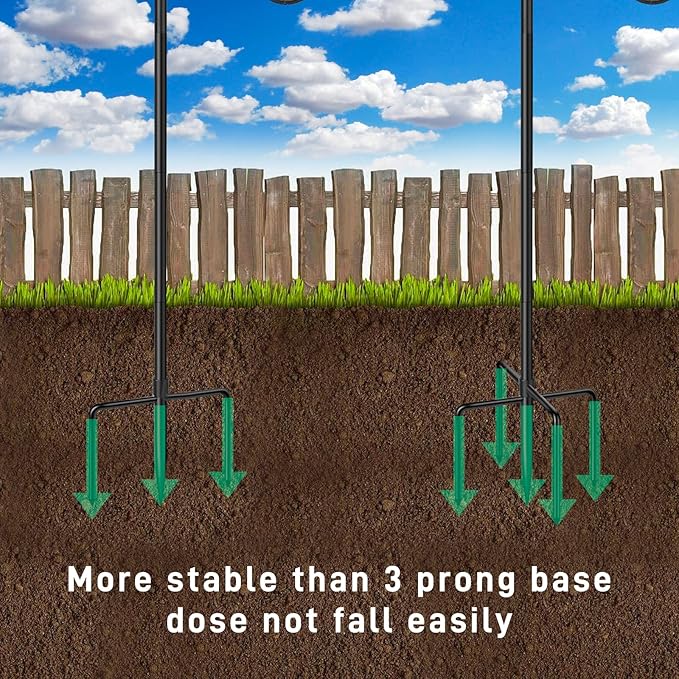 Heavy-Duty Shepherd's Hooks 2-Pack, 36" Garden