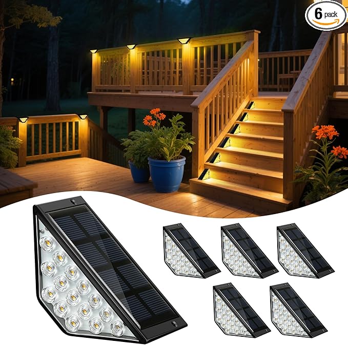 Solar Patio Lights, Warm White LED
