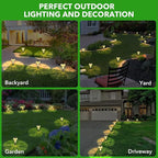 Warm White Solar Pathway Lights 16-Pack, Yard LED