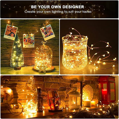 Christmas Yard String Lights 4-Pack, 10ft 30 LED Waterproof