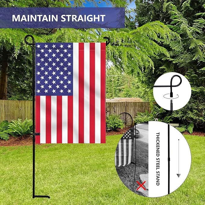 Solar-Powered Flagpole Light, Bright LED