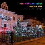 100 LED Christmas Fairy Lights, Remote & Timer Waterproof