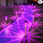 10-Pack Solar Path Lights, Outdoor Garden LED