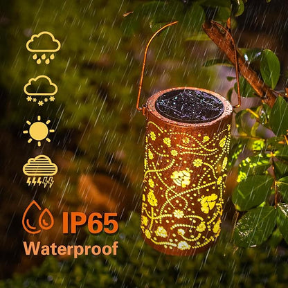 Ladybug Solar Lanterns Outdoor Waterproof Hanging Solar Lights Ladybug Gifts for Women Men Metal Decorative LED Ladybug Lanterns for Garden Decor,Yard,Patio,Lawn,Tabletop,Pathway,Landscape
