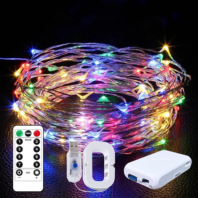 Christmas Fairy Lights, 16ft 50 LED Battery Twinkle Lights