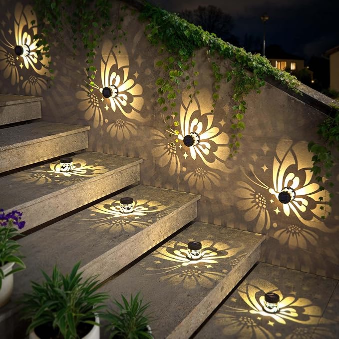 2-Pack Solar Wall Lights, Outdoor LED