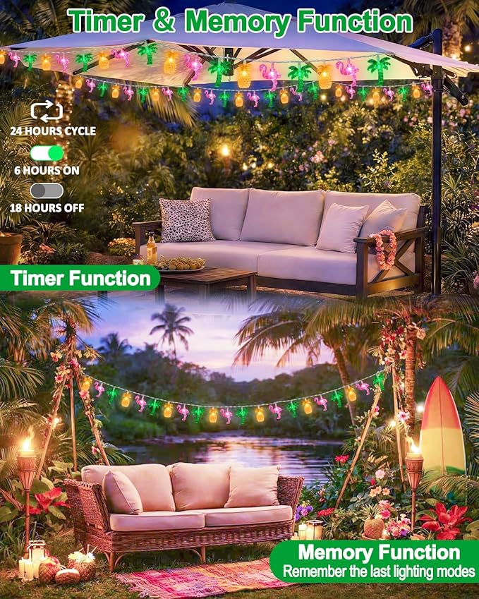 25ft String Lights for Porch, Waterproof LED