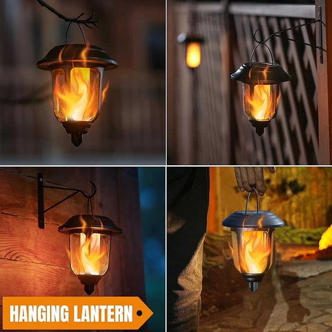 Solar Garden Path Lights 6-Pack, Waterproof