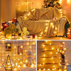 Outdoor String Lights, 17ft Warm White Waterproof LED