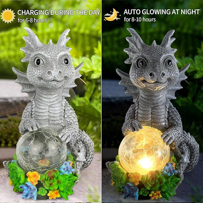 Solar Garden Garden Statue Light, Outdoor Decor