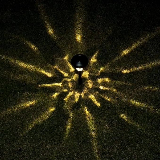 Solar Yard Path Lights 6-Pack, IP65 Waterproof