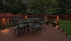 Black Solar Fence Lights, Outdoor LED