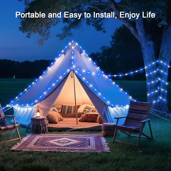 66ft LED Rope Lights, Remote Control Color-Changing