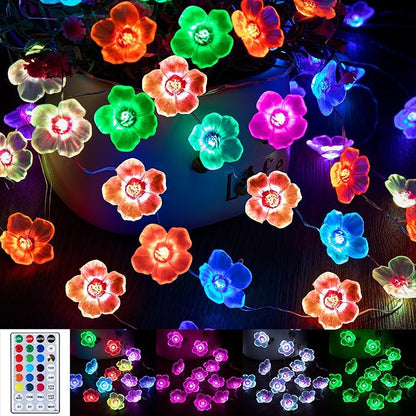 4-Pack Outdoor String Lights, 13ft Waterproof LED