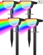 4-Pack Solar Spotlights, Wall Lights