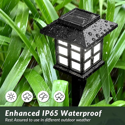 SOLPEX Solar Path Lights, 16 Pack - Outdoor Waterproof for Garden, Yard, Landscape and Driveway (Cold White)