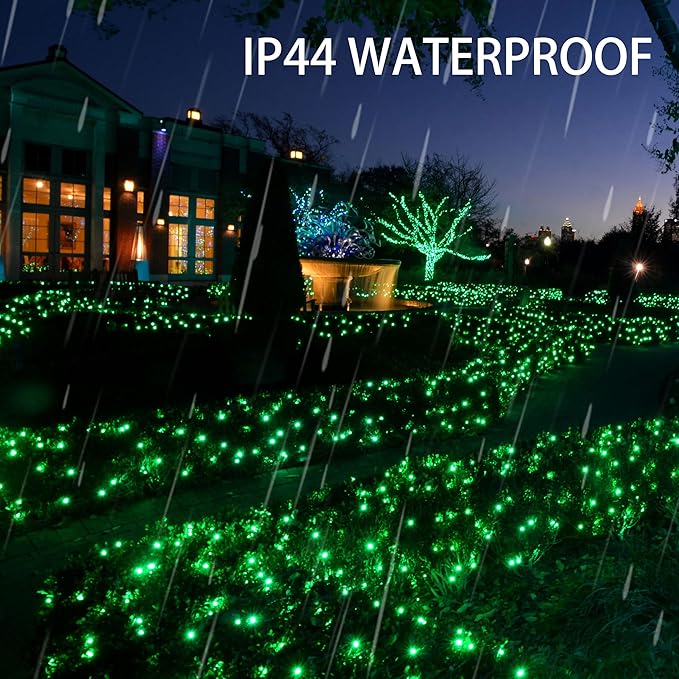 60 LED Christmas Twinkle Lights, 20ft Waterproof for Yard