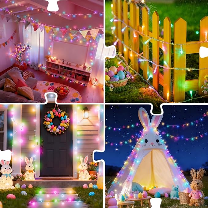 5ft LED Patio String Lights, Waterproof Outdoor