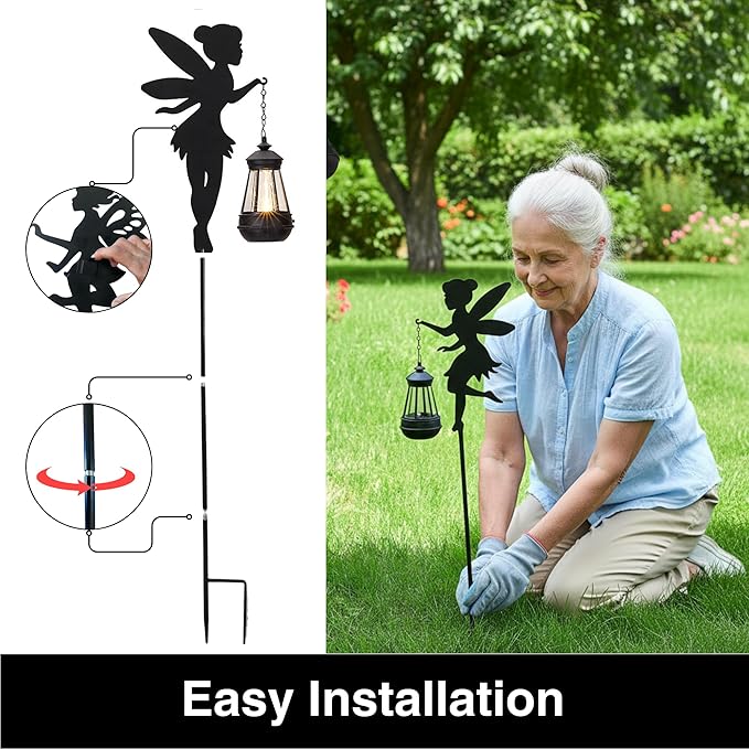 Garden Solar Lawn Figurine Light, Waterproof
