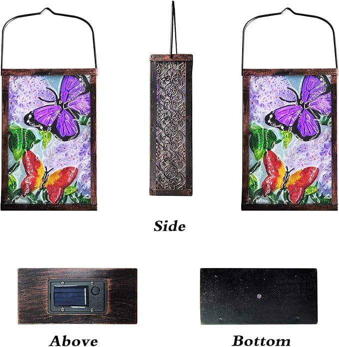 Butterfly Solar Lanterns, Waterproof LED Garden Lights