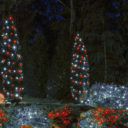 Christmas Patio String Lights 2-Pack, 32ft 100 LED Waterproof