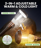 Solar Pathway Lights 2-Pack, Garden LED