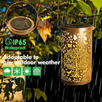 Courtyard Solar Lantern Set, Decorative Porch Lighting