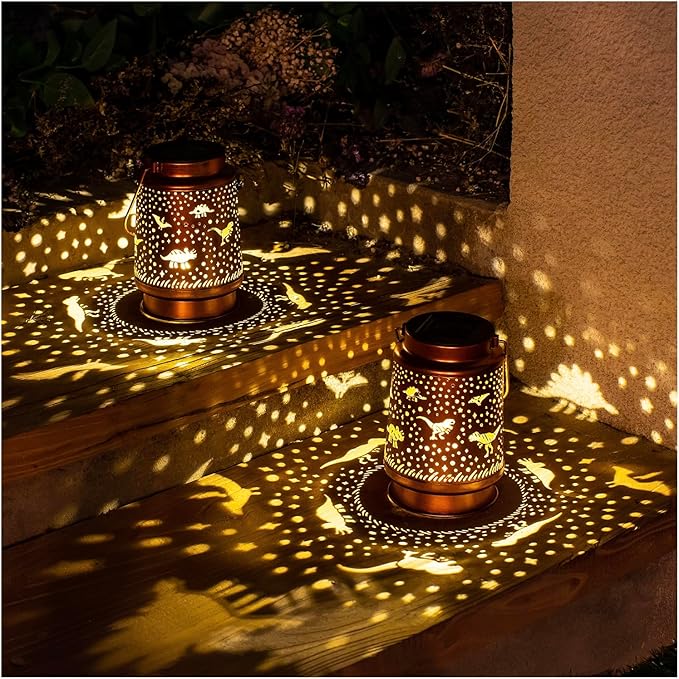 Courtyard Solar Lanterns, Waterproof LED Yard Lights