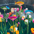 2-Pack Bee Watering Station, Metal Garden Bee Bath