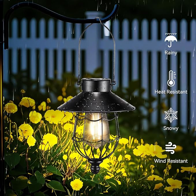 Backyard Solar Hanging Lanterns, Decorative Backyard Decor