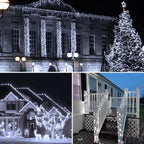 Cool White Christmas Lights 4-Packft LED Remote & Timer