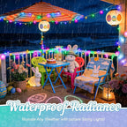 16.4ft White Fairy String Lights, Waterproof Backyard